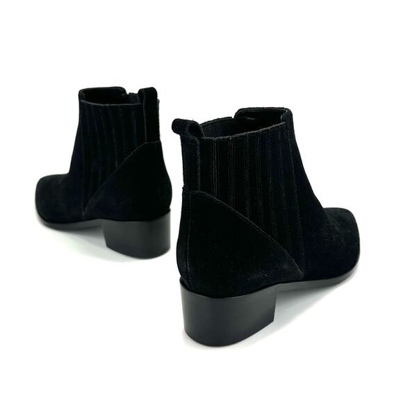 Marc Fisher LTD Yolli Women Black Ankle Boot Size 6 Suede Block Heel Bootie New - Picture 12 of 16